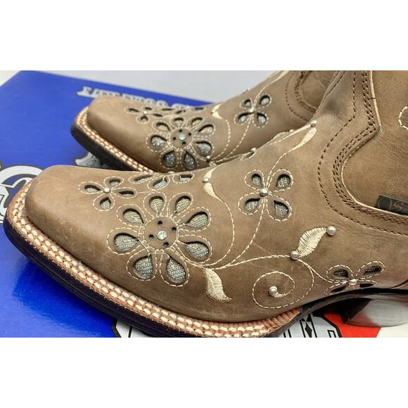 Odessa Sergal Woman's Cowboy Boots Pescaob Chestnut Ginger Size 10.5 - Picture 10 of 16